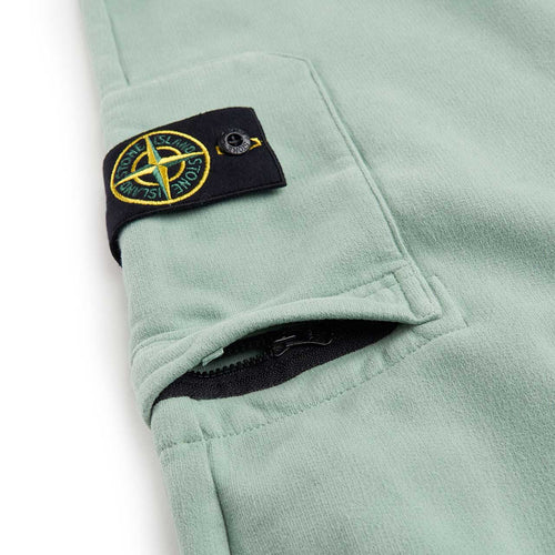 stone island pants for men in turquoise