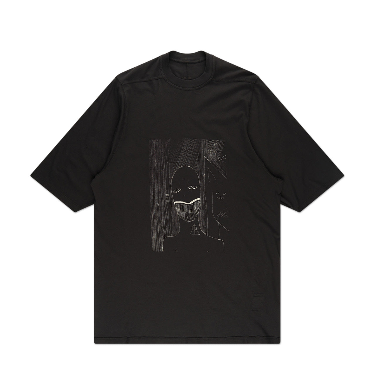 rick owens drkshdw tommy tee (black) - a.plus store