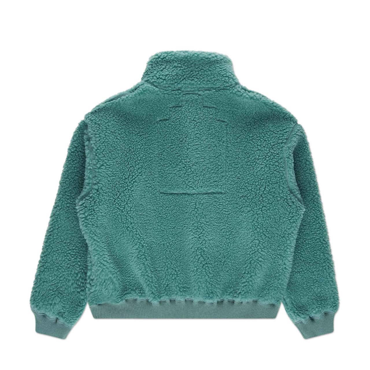 cav empt wool boa heavy zip up (green) | a.plus