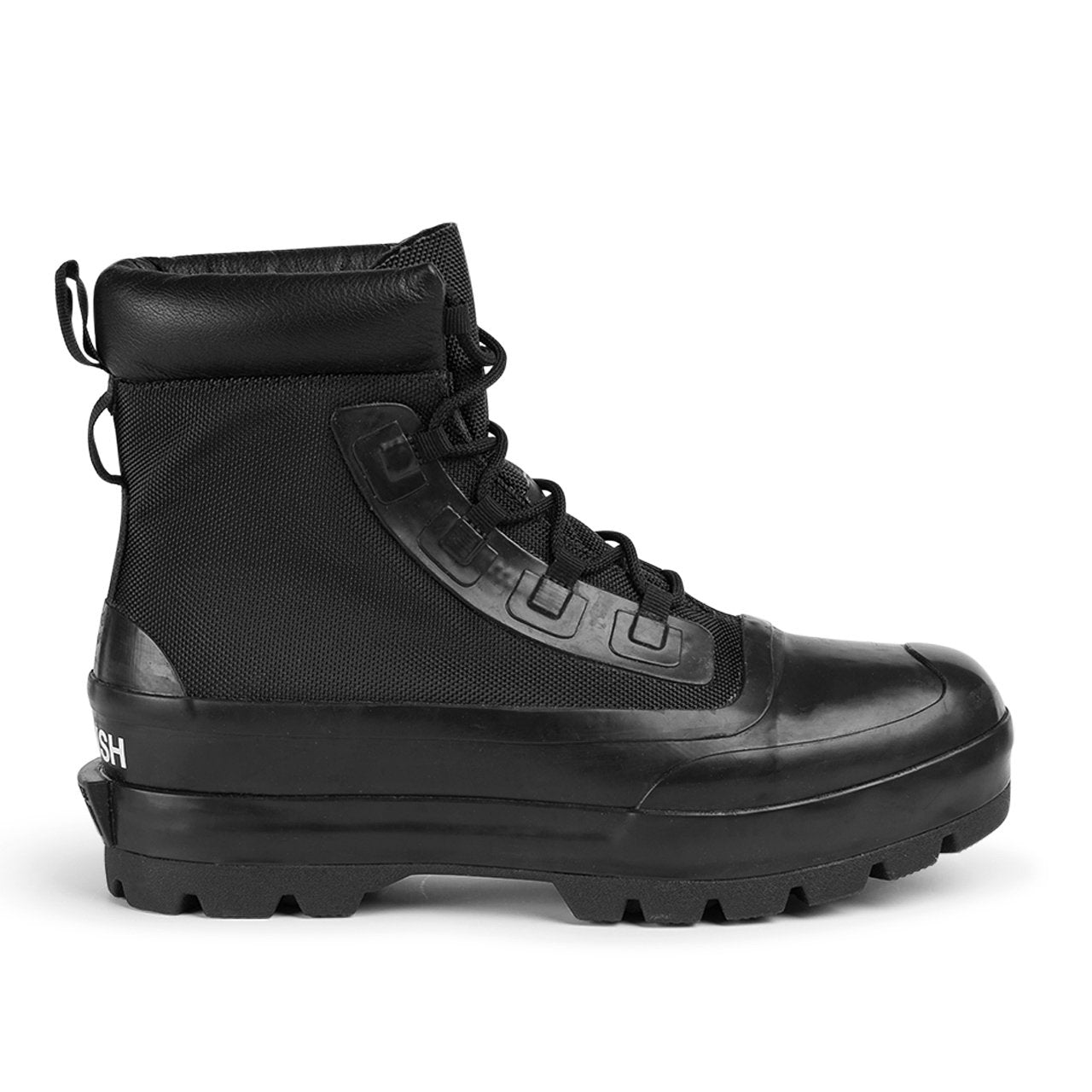 all black duck boots