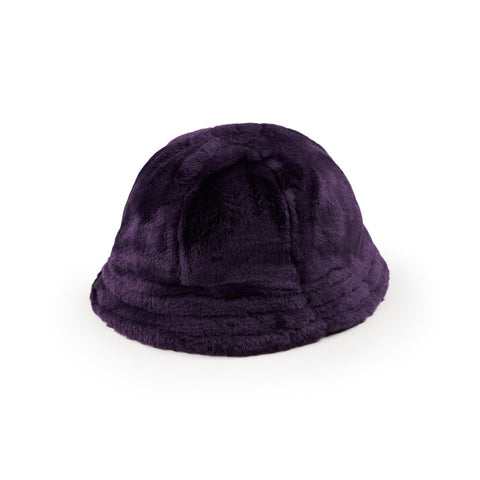 needles faux fur bermuda hat (purple) | a.plus