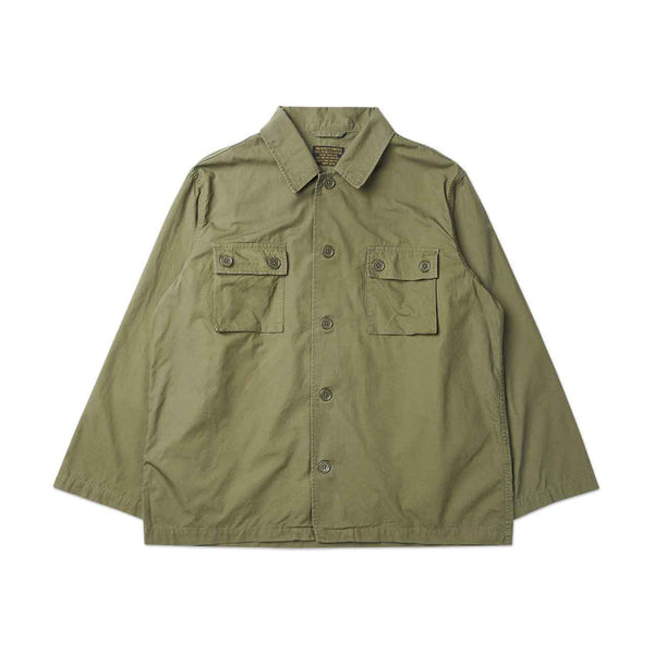 wacko maria army shirt (type-2) (khaki) | a.plus