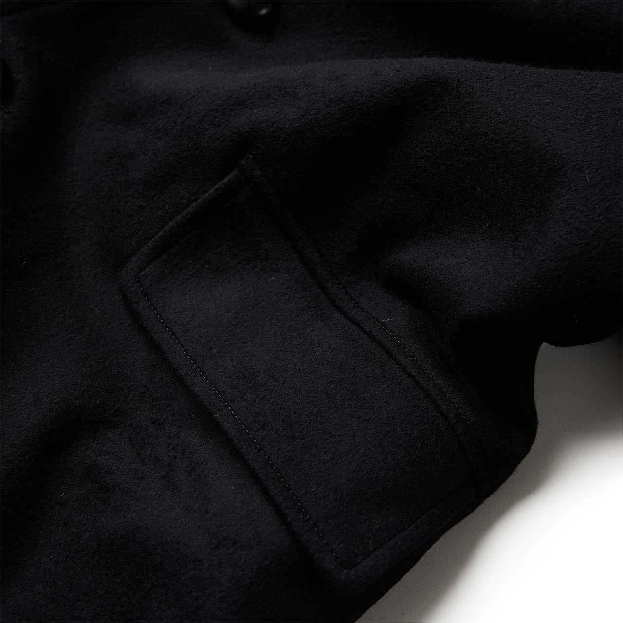 wacko maria mouton collar gang coat (black) | a.plus