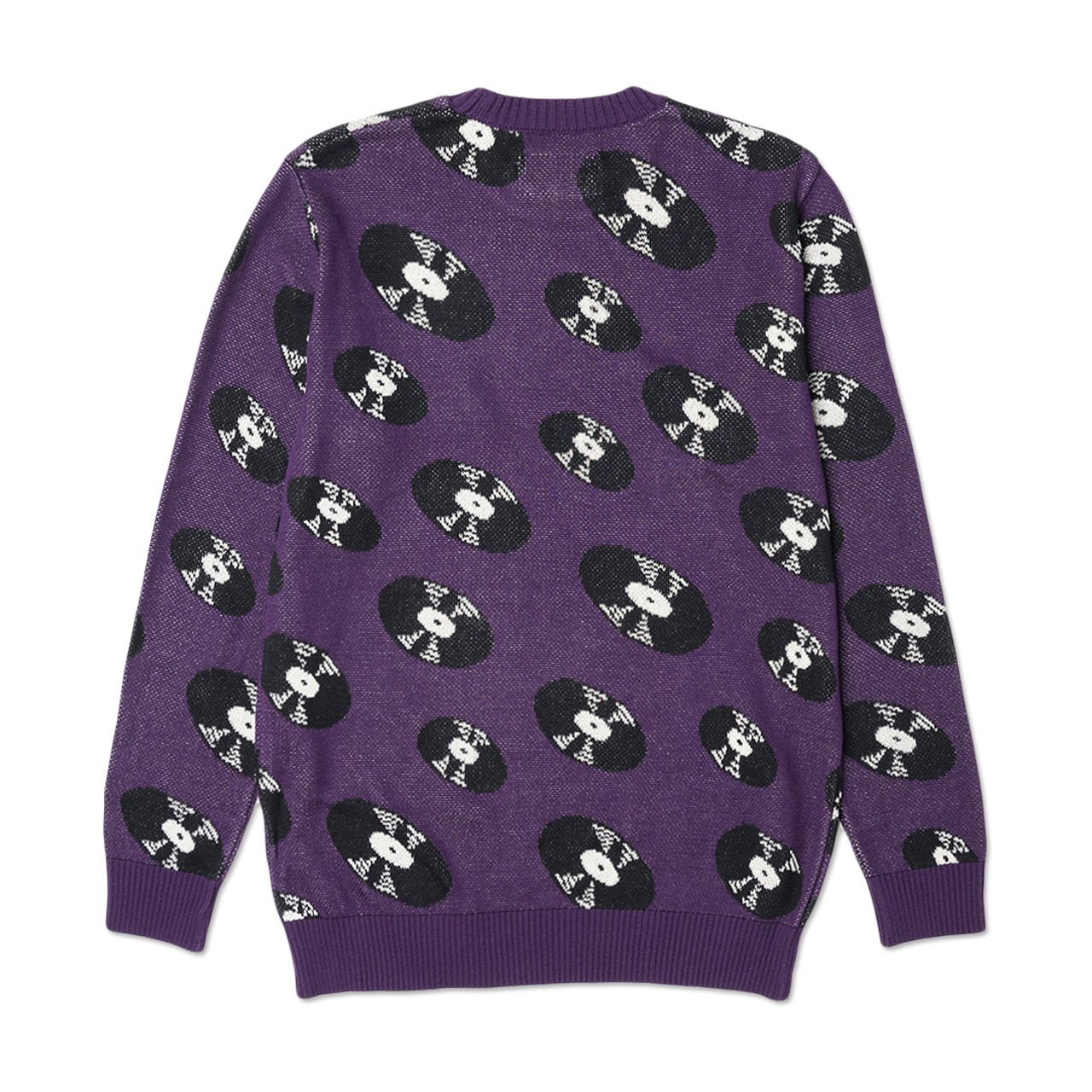 wacko maria record jacquard sweater (purple) | a.plus