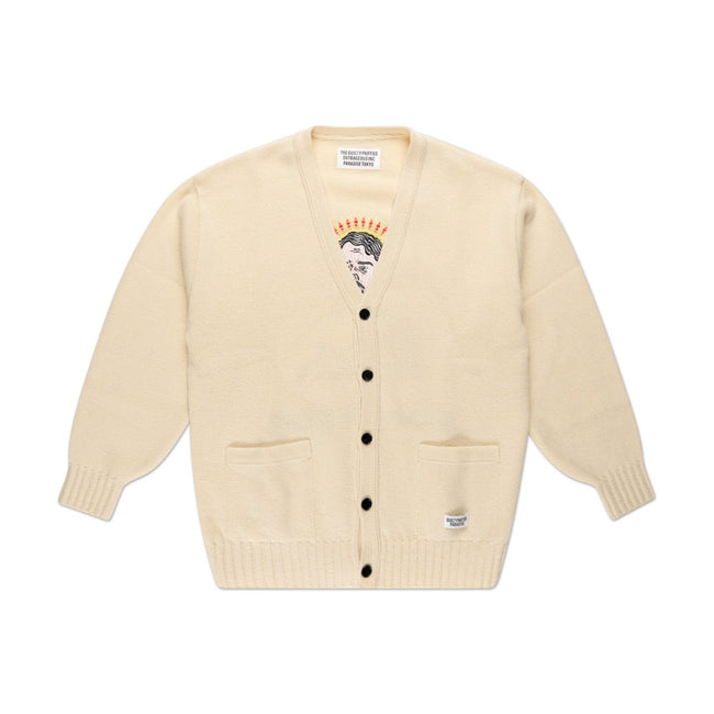 Wacko maria CLASSIC KNIT CARDIGAN 茶-