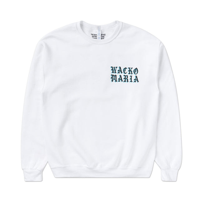 wacko mariawacko maria crew neck sweatshirt (type-8) (white)