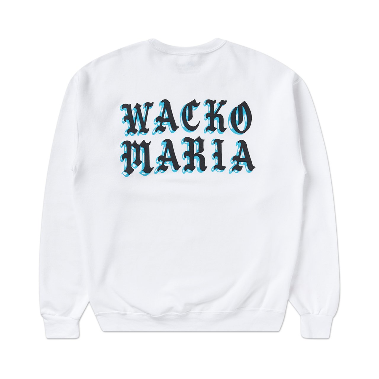 wacko maria crew neck sweatshirt (type-8) (white) | a.plus