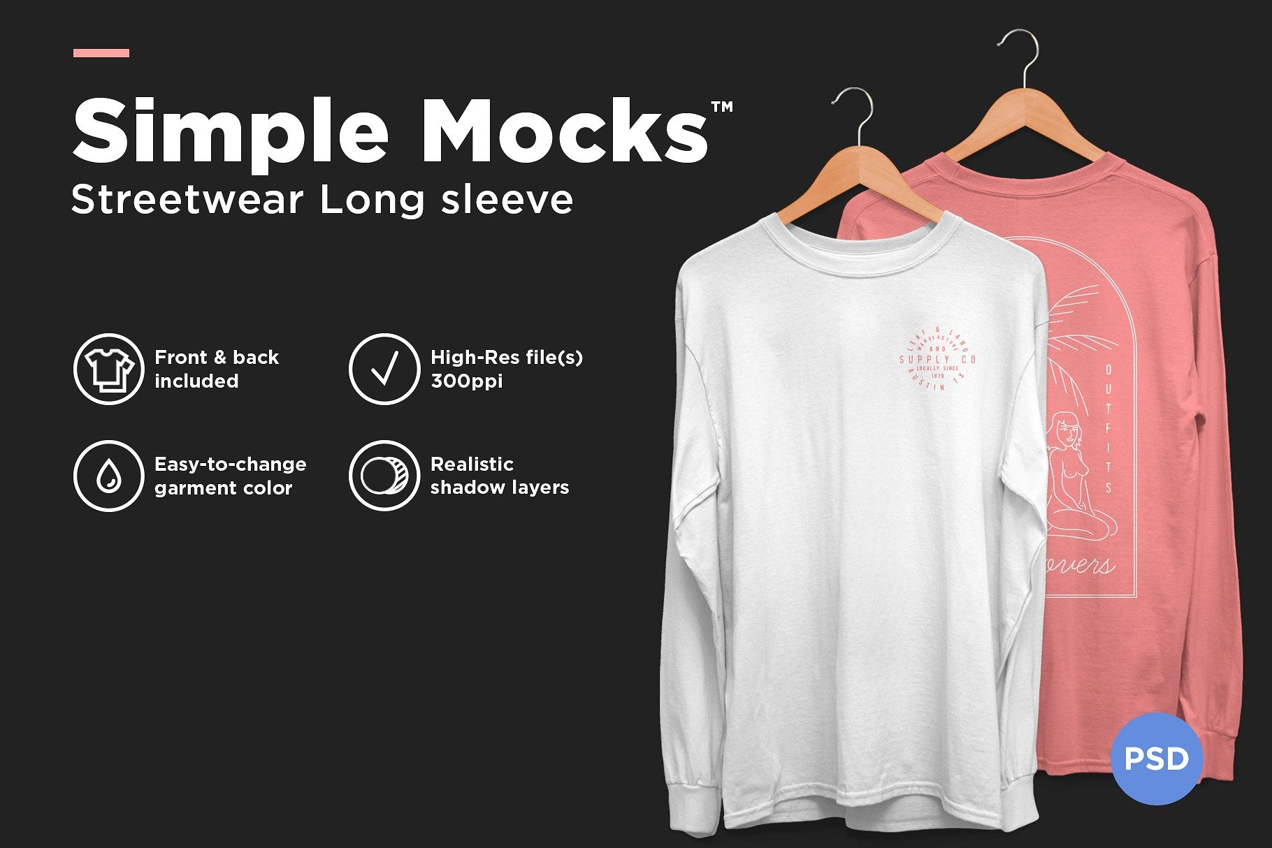 Download Long Sleeve Streetwear Mockup Designsupply Co