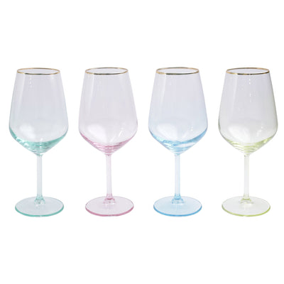 Stemless Wine Glass, Boho Rainbow Stemless Wine Glasses, Housewarming –  Cariyan & Co