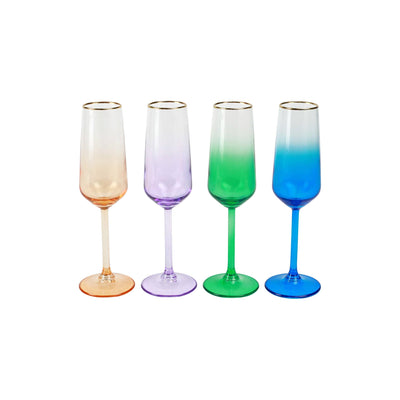 Rainbow Assorted Margarita Glasses - Set of 4 – VIETRI