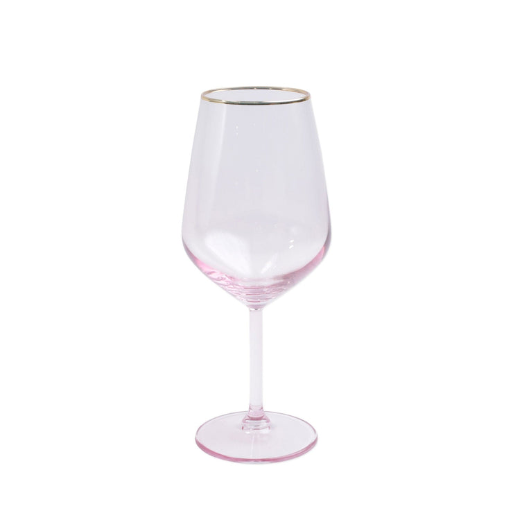 pink wine glasses