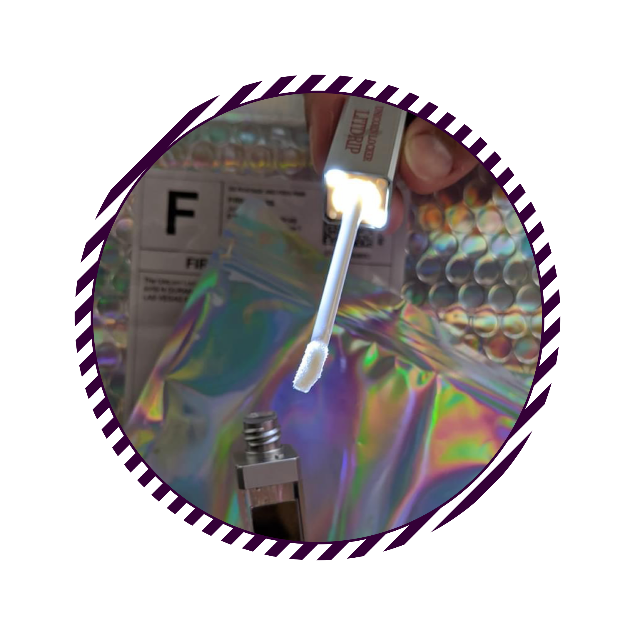 OPEN LITDRIP LIP GLOSS TUBE SHOWCASING LED LIGHT AND MIRROR, TUL COSMETICS