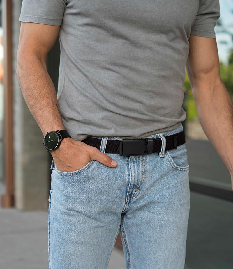 Canvas Black Holes SlideBelts Belt without | Ratchet Survival | Adjustable Black Belt Belt | | Belt Now Web Belt Shop