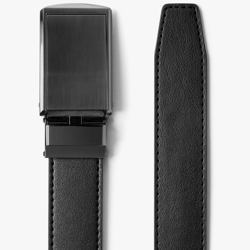 Men's Black Belt SlideBelt Ratchet Belt without Holes Ratchet