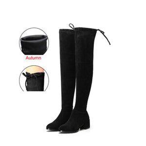 Women Warm Over the Knee Boots Winter 