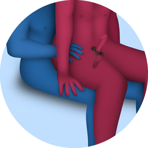 Gay male sex positions-Tenuto 2 position 6: Lift-off