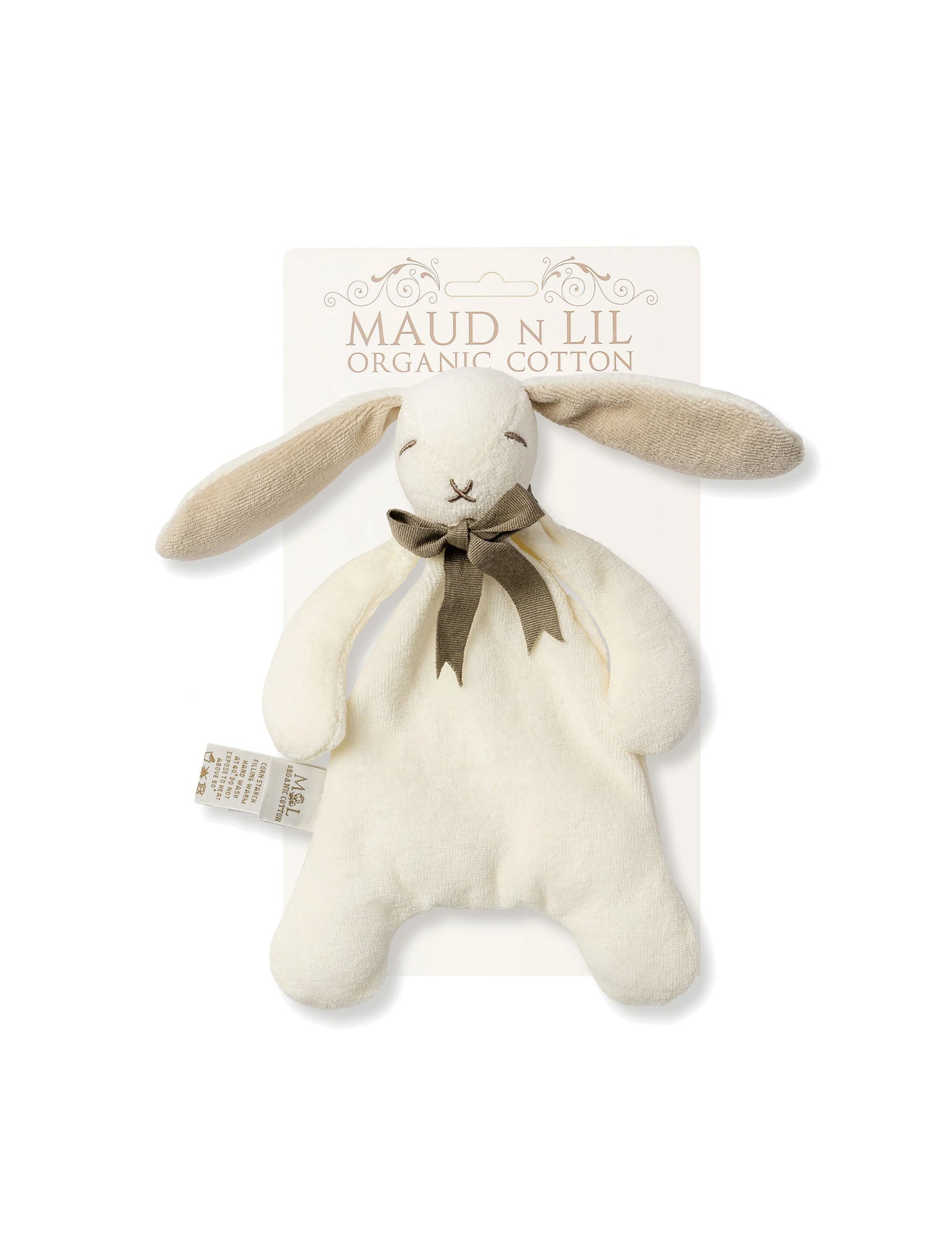Maud N Lil Organic Baby Rattle Ears The Bunny, Maud And Lil Comforter