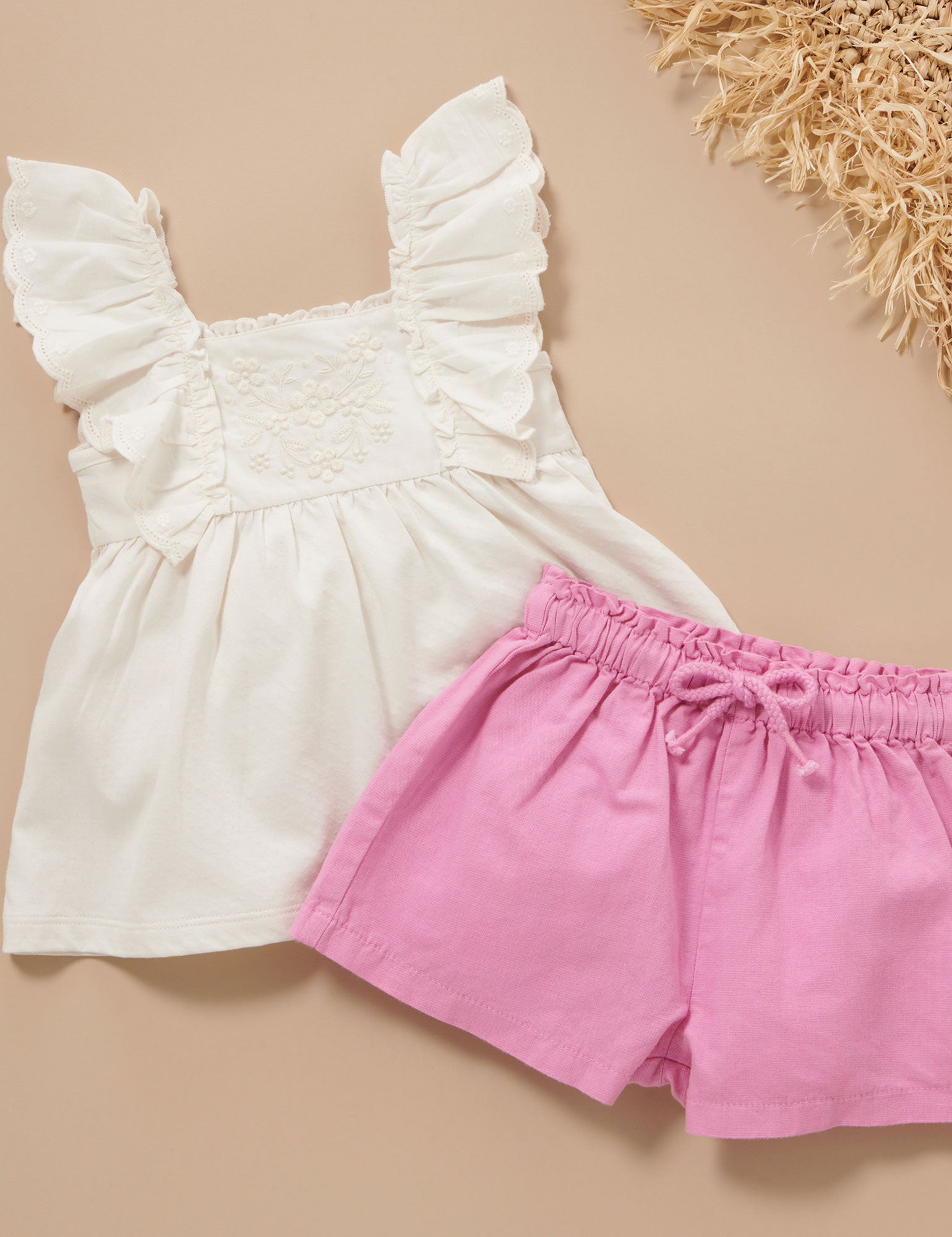 Baby girl store shorts set