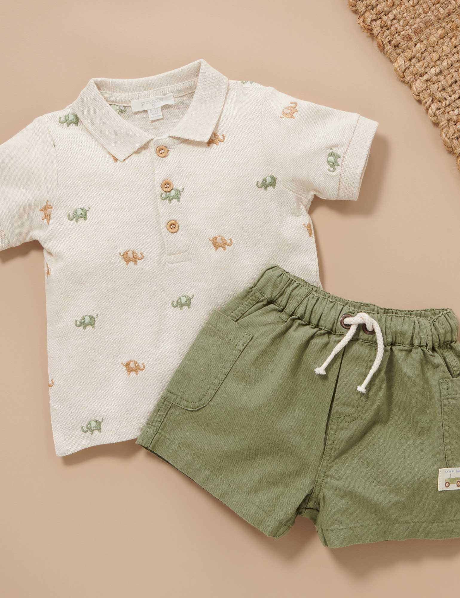 Linen Blend Embroidered Shirt - Purebaby