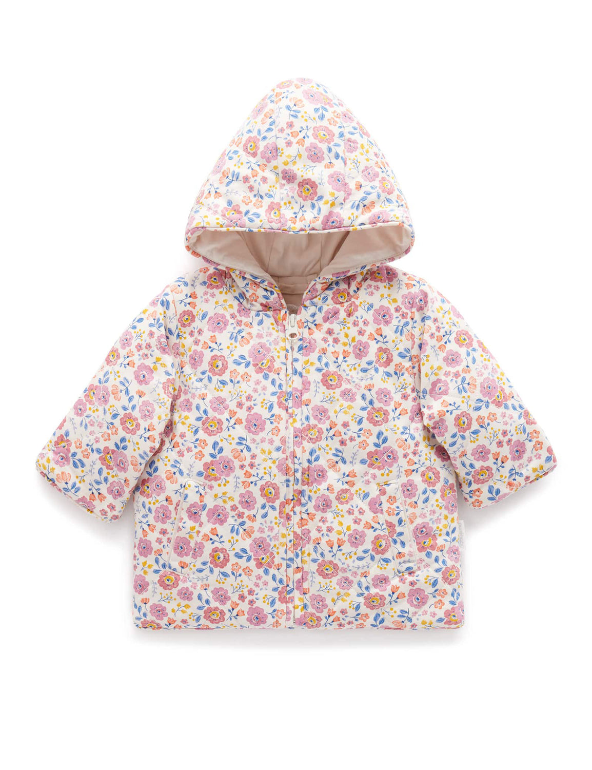 Pink Bear Coat - Baby & Toddler Jackets - Purebaby - Purebaby