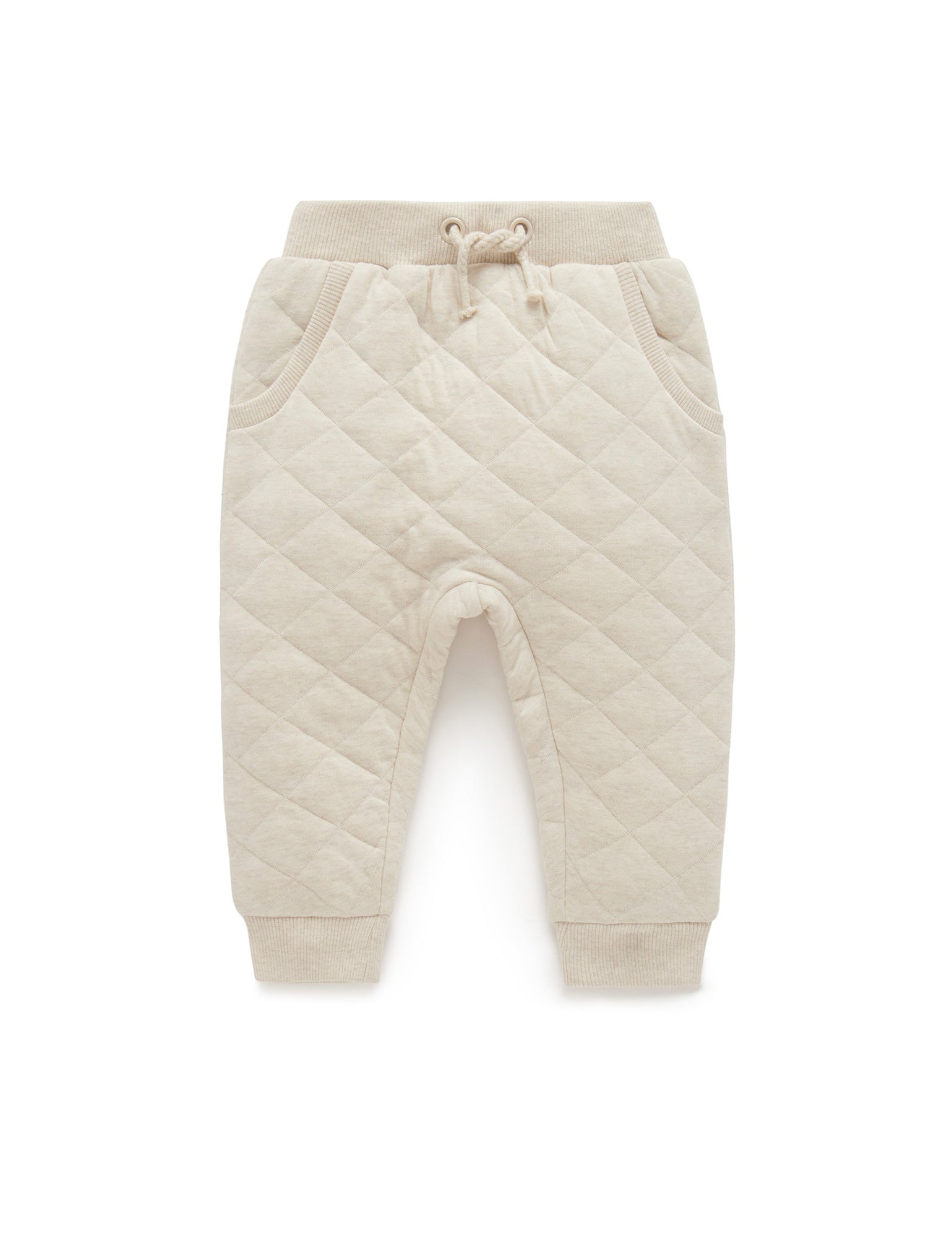 5-pack Cotton Pants - White/light beige melange - Kids