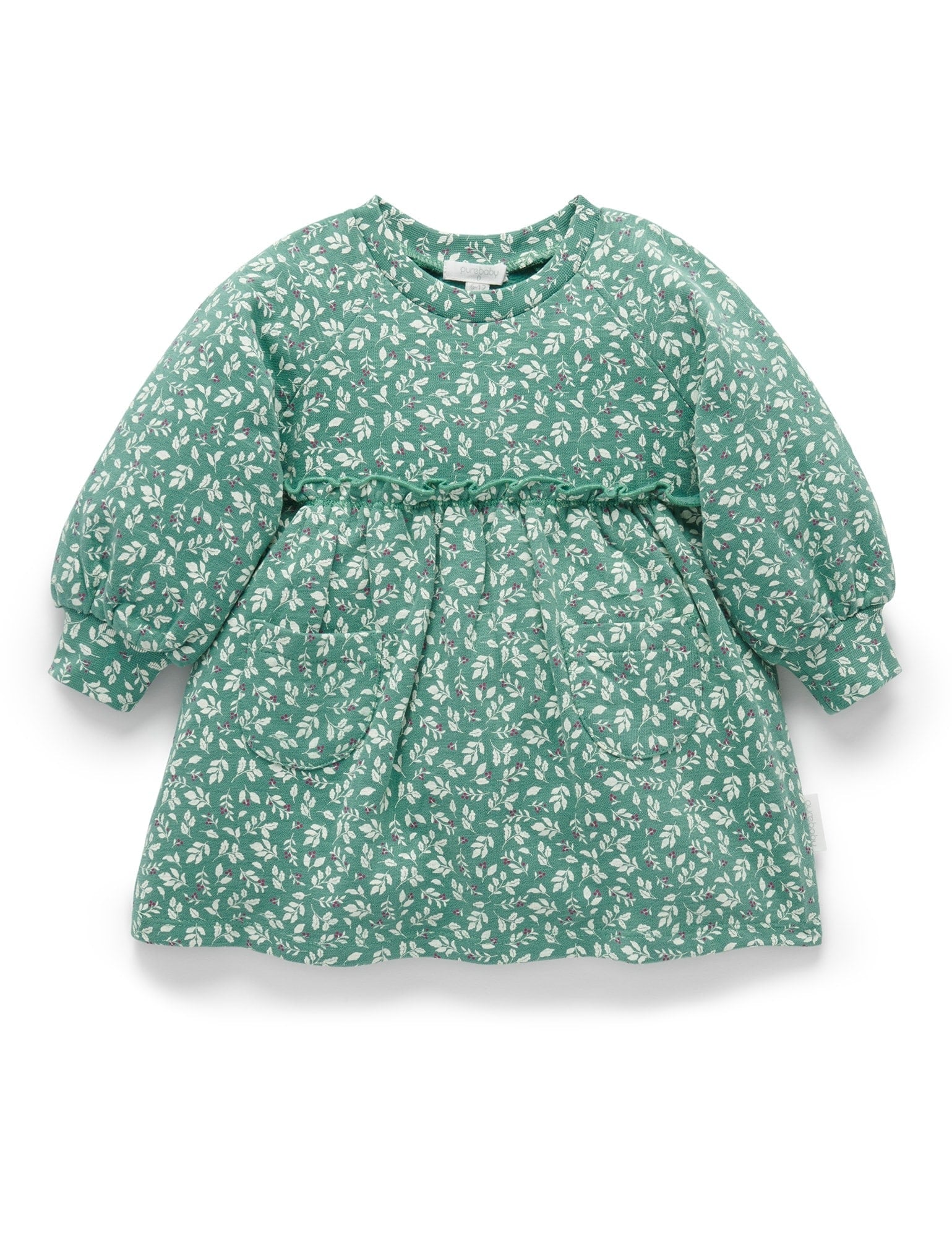 Frosty Leaves Fleece Dress