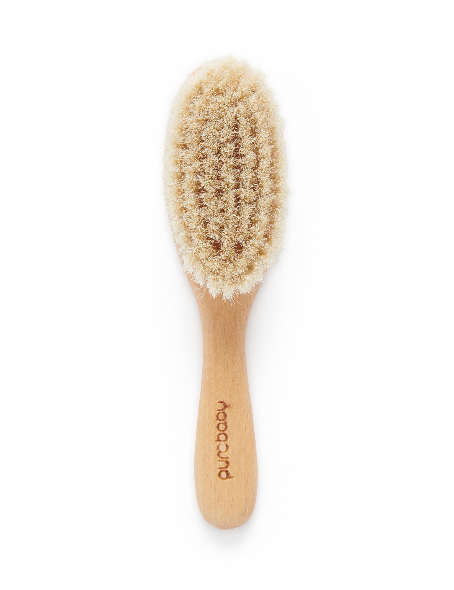 Purebaby Goat Hair Brush w box - NATURAL - Purebaby