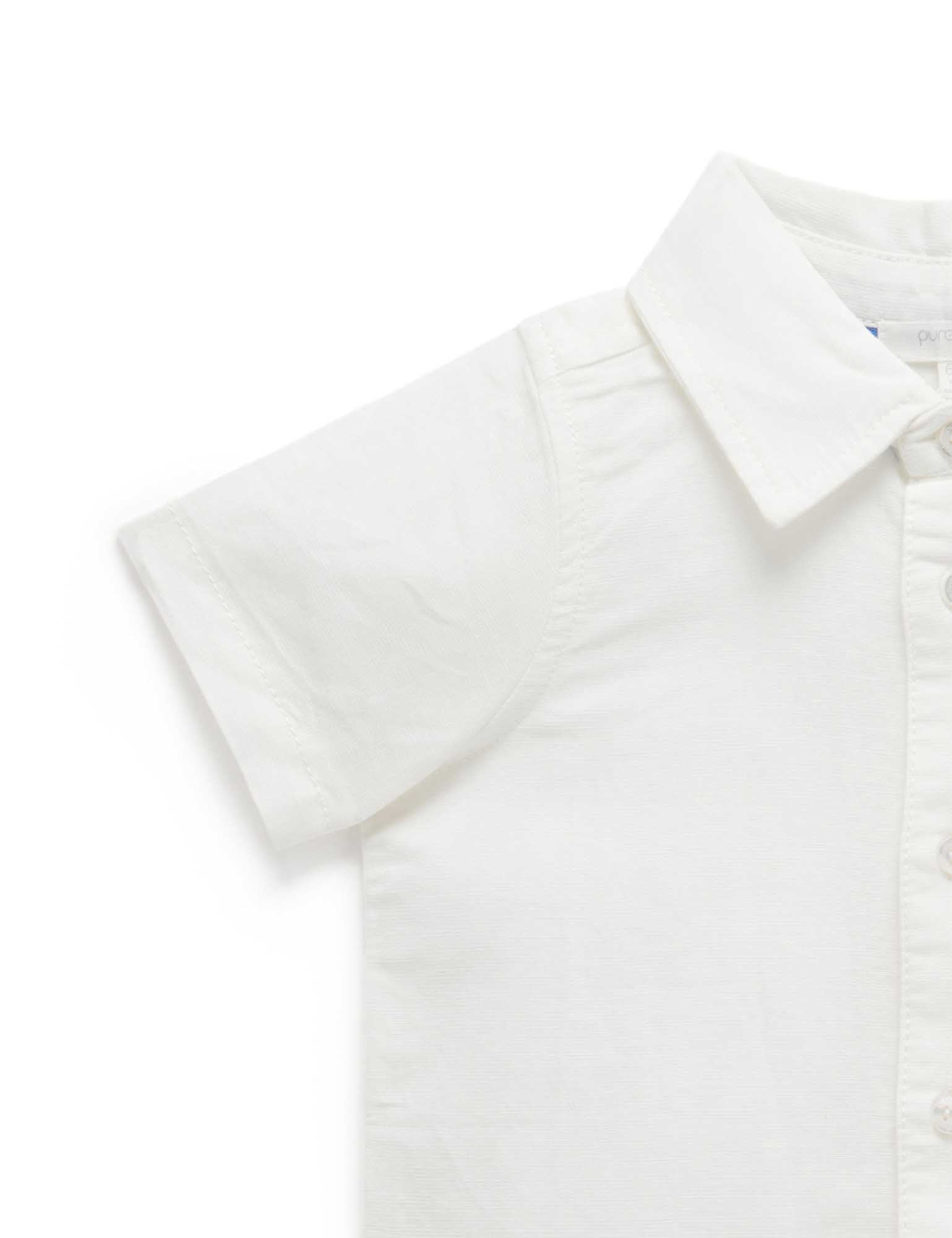 Linen Blend Shirt - Purebaby