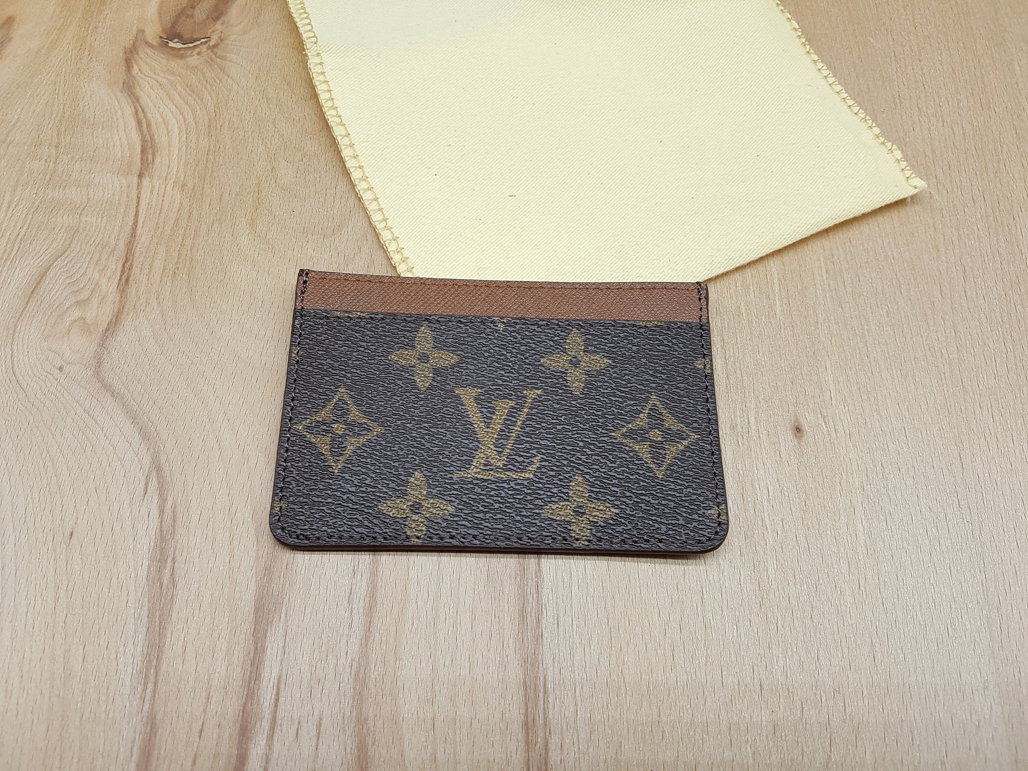 Louis Vuitton Card holder, LV cardholder, handmade, LVfashion, leather – Authentic Strap Store