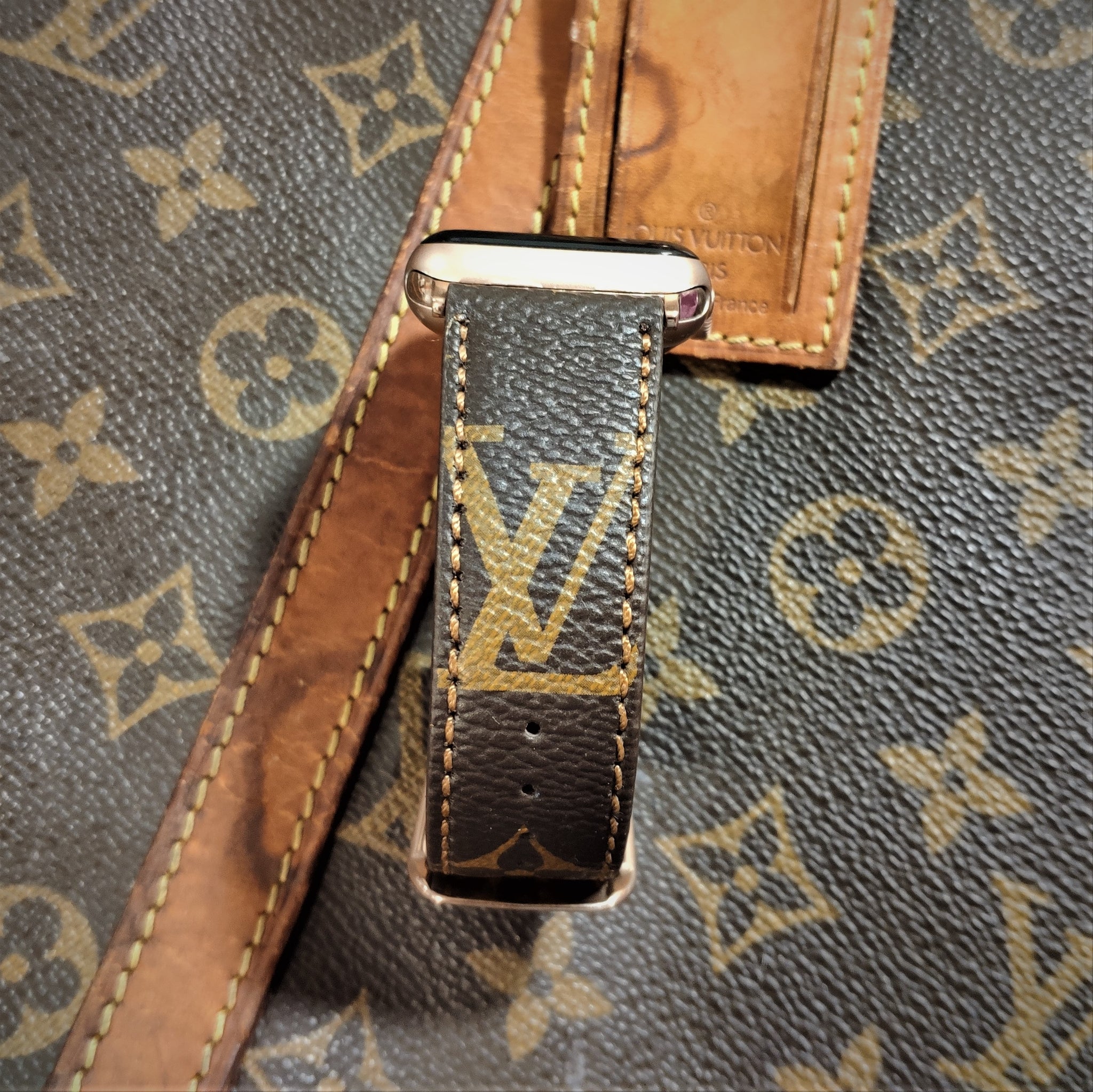 Handmade Louis Vuitton, Apple watch band Series 6-5-4-3-2-1 – Authentic Strap Store