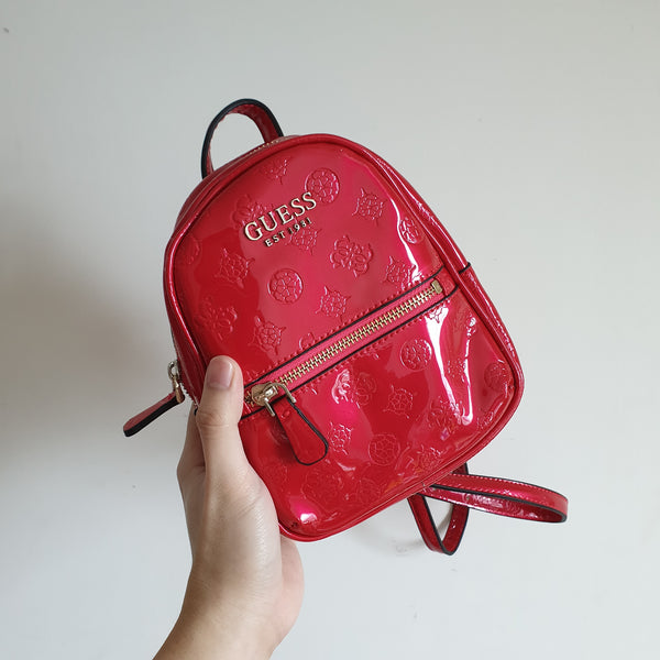 red guess backpack