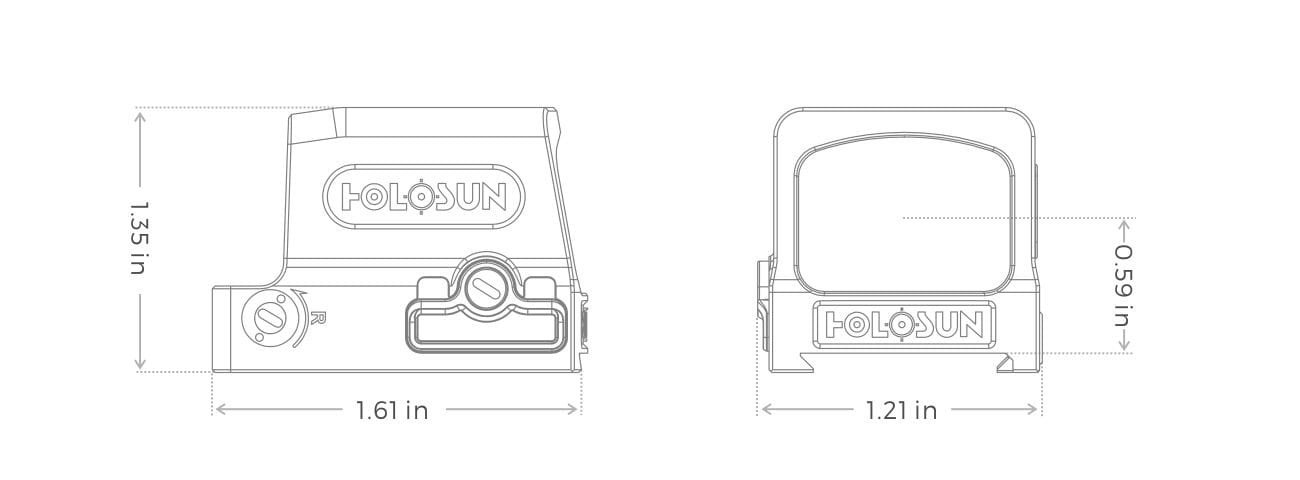 Holosun HE509T-RD Reflex Circle Dot Sight