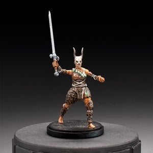 Barbarian Fighter Screaming Armor Kingdom Death D D