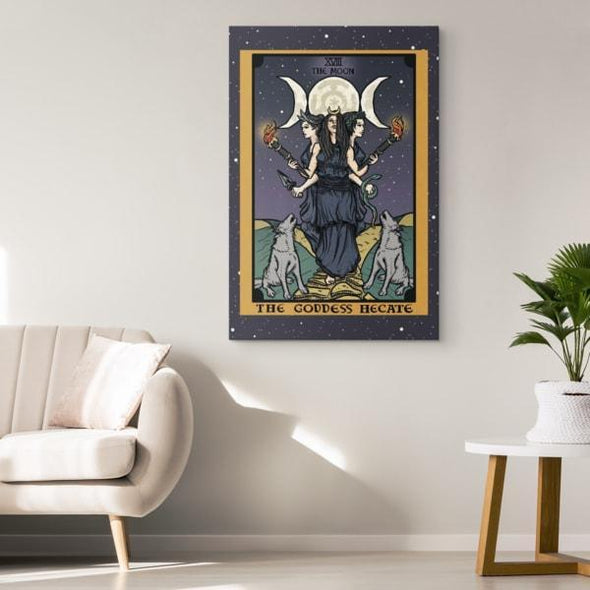 The Goddess Hecate In Tarot Canvas Print | The Ghoulish Garb