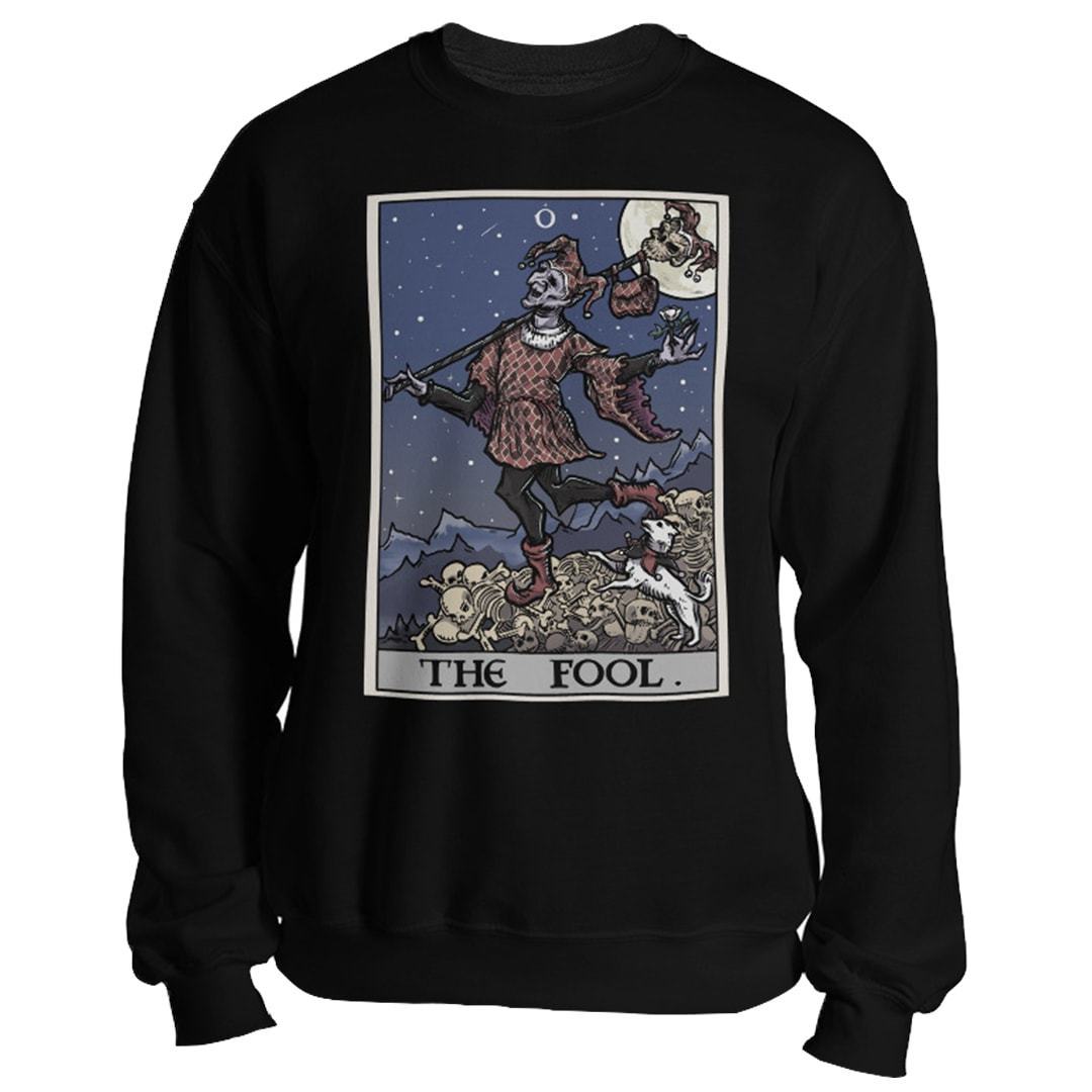 The Fool Tarot Card - Ghoulish Edition Unisex Sweatshirt | The Ghoulish ...