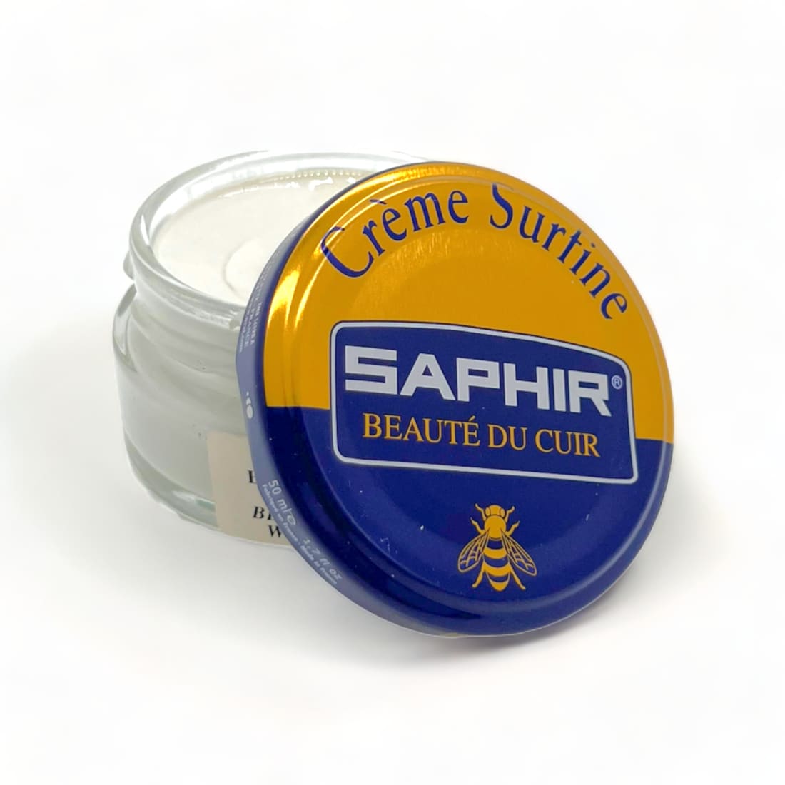 Cirage Saphir crème surfine 50ml blanc: Accessoires Chaussures