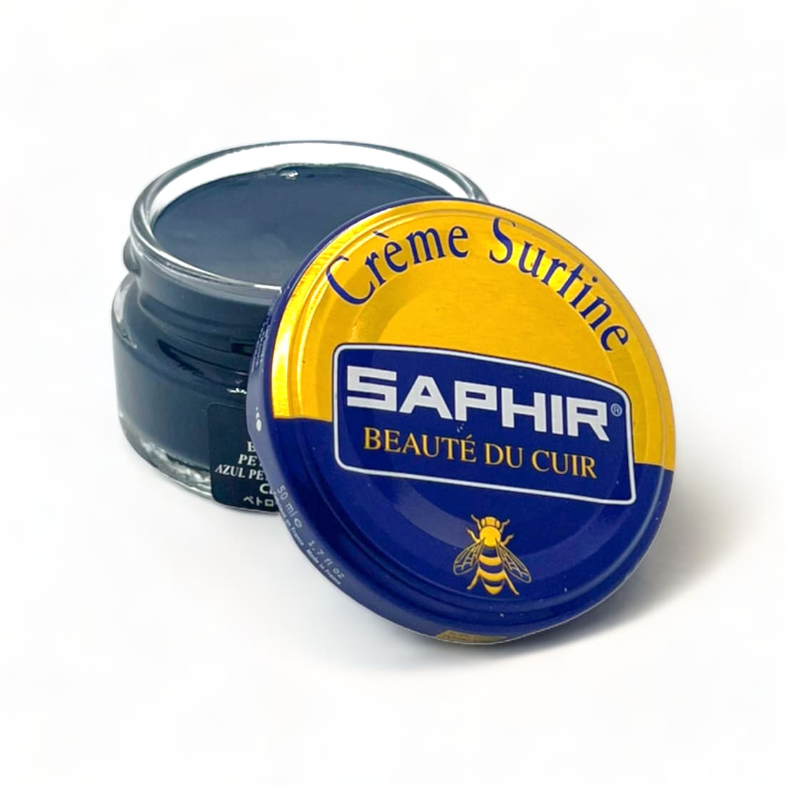 Cirage Saphir crème surfine 50ml bleu pâle: Accessoires Chaussures