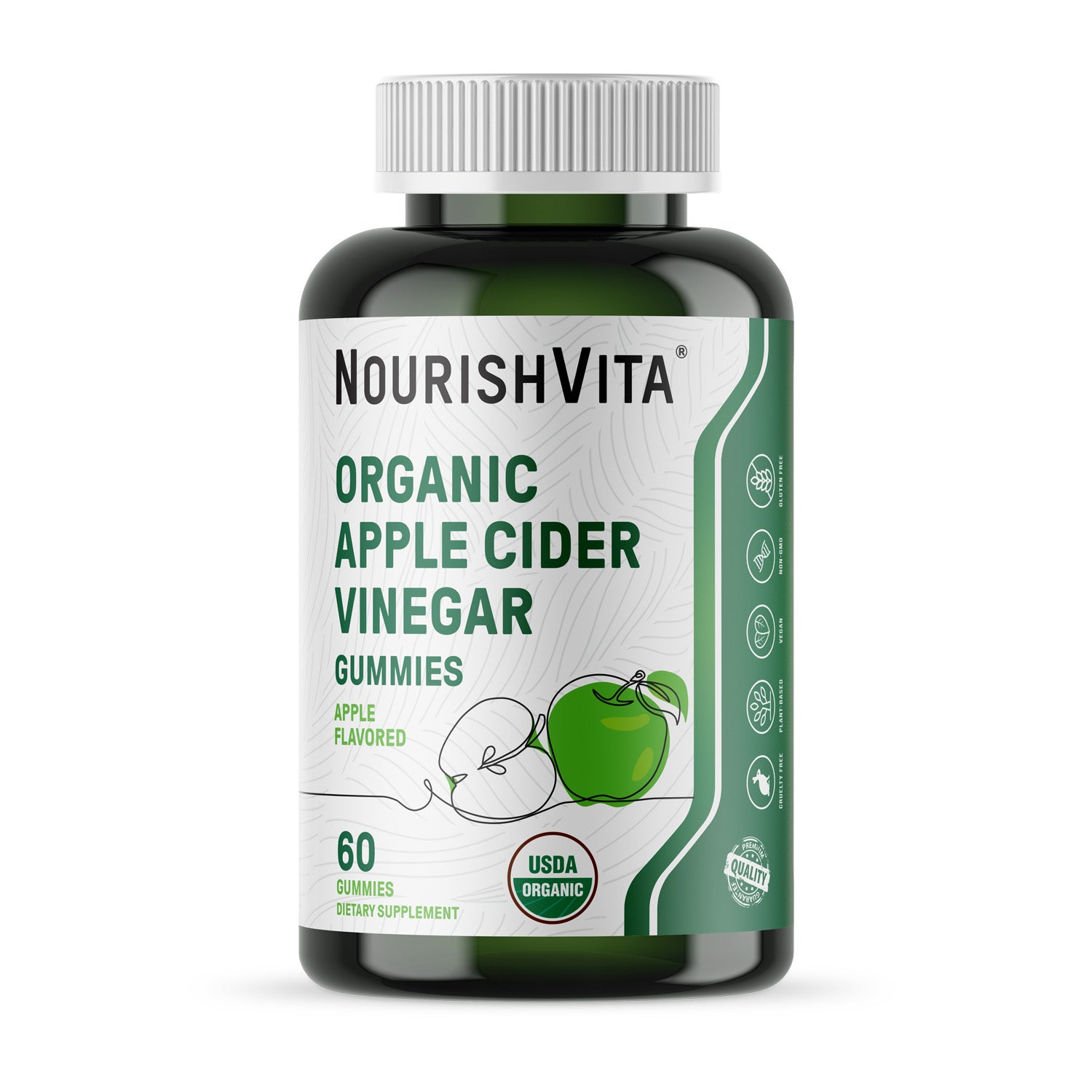 Organic Apple Cider Vinegar Gummies - NourishVita product image