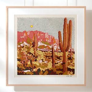Cactus Mountain Print - The Forest Store