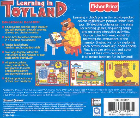 learning in toyland free