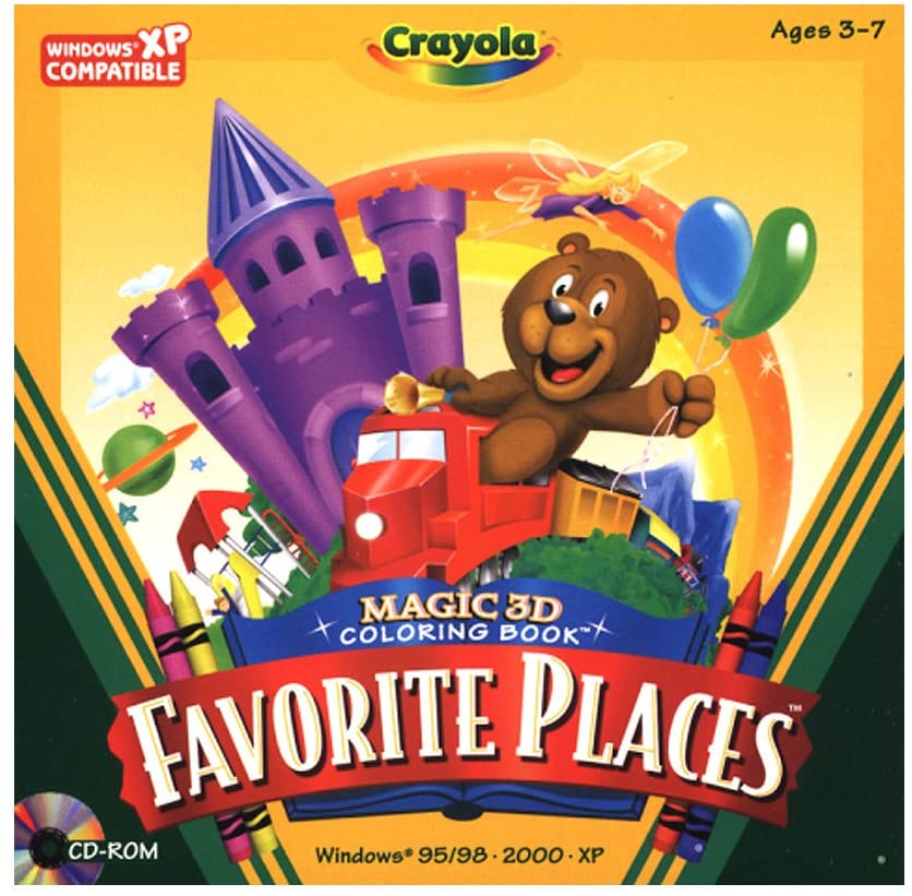 Crayola Magic 3D Coloring Book Favorite Places NeverDieMedia