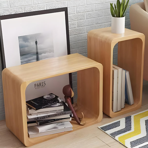 SG Stackable Beech Cube Bookshelf