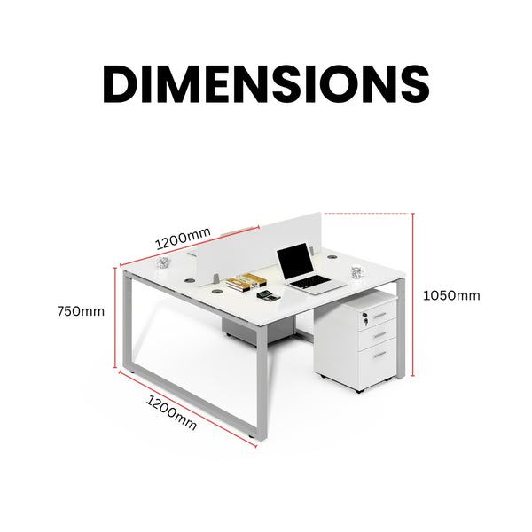 TeamStream Office Table for Collaborative Workspaces