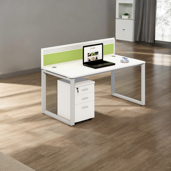 Versatile Study Desk with Drawer Pedestal