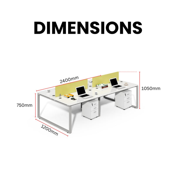 TeamStream Office Table for Collaborative Workspaces