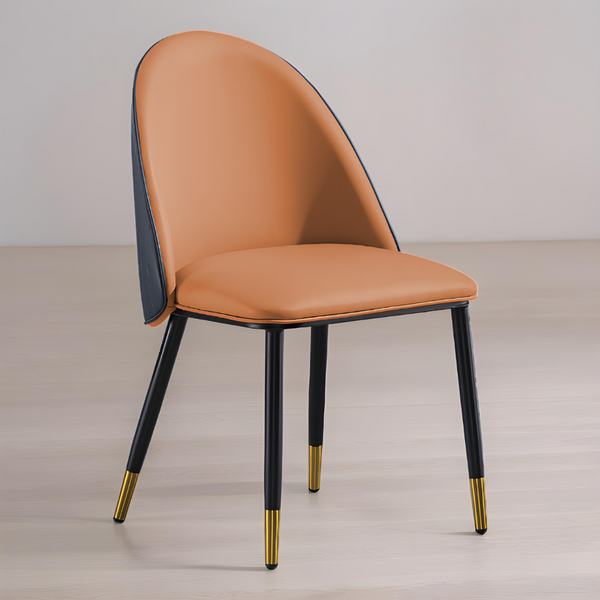 Luxury Brass Accented Dining Chair