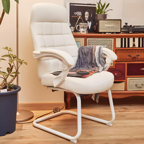 Ivory Elegance Designer Office Chair