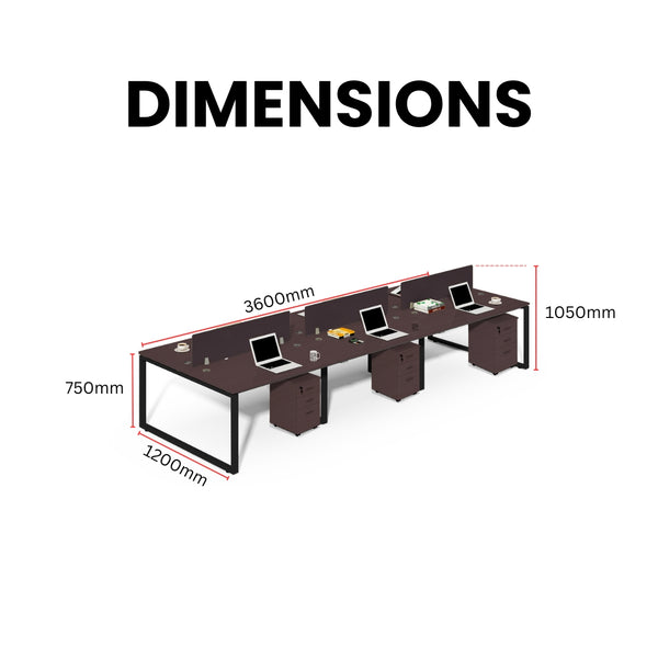 TeamStream Office Table for Collaborative Workspaces