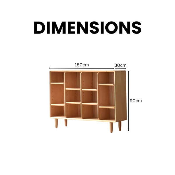 FlexiSpace Artisan Solid Beechwood Bookshelf