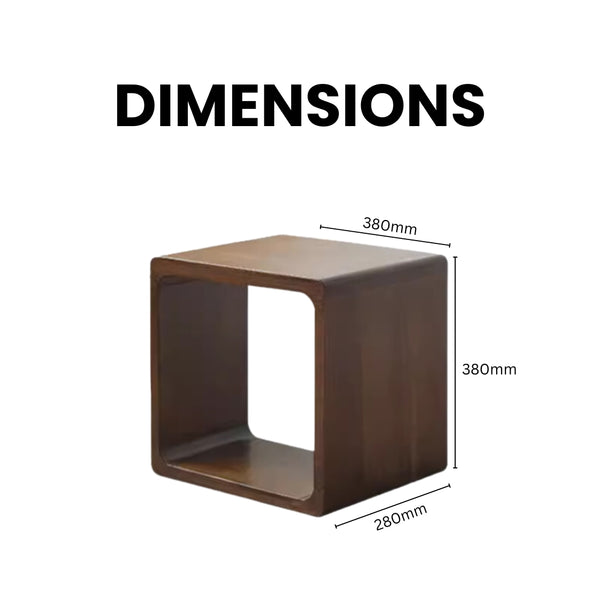 SG Stackable Beech Cube Bookshelf